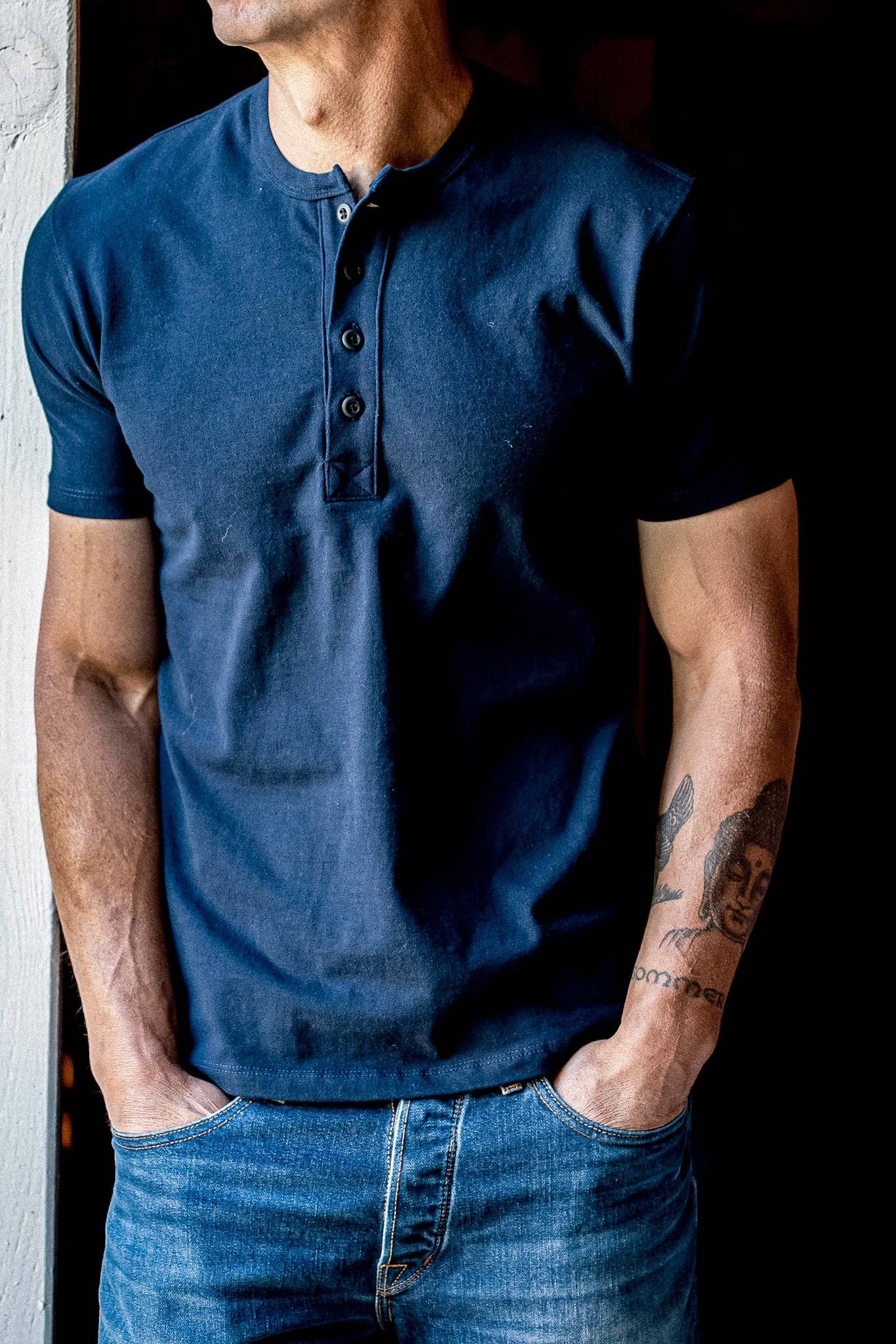 Wiesmade Bolinas Heavyweight Cotton Henley