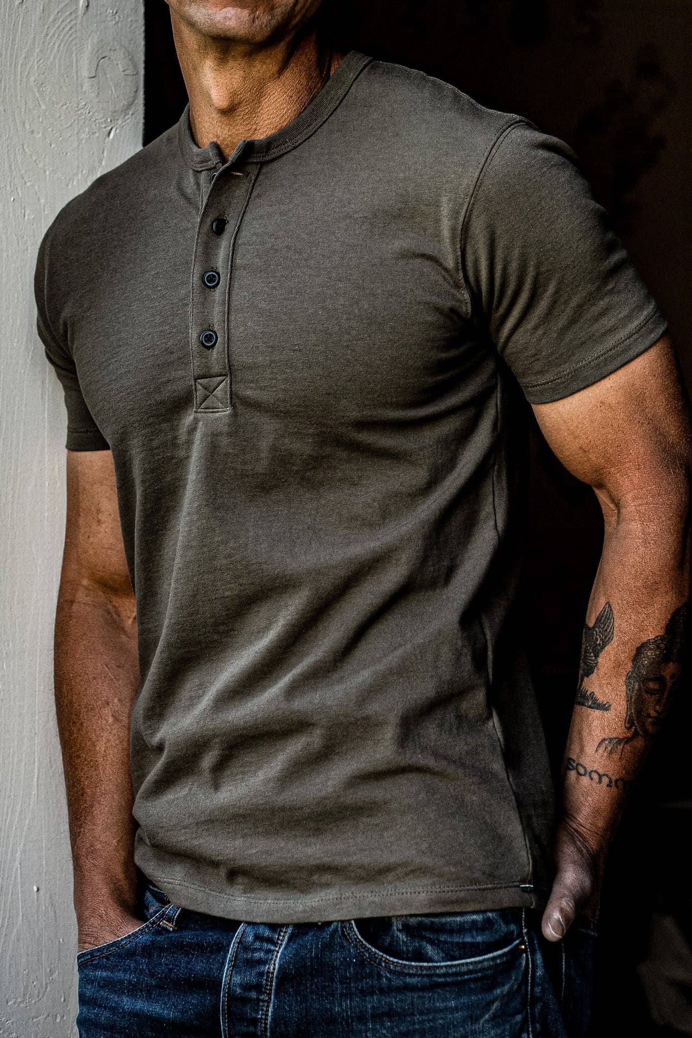 WiesMade Bolinas Heavyweight Cotton Henley