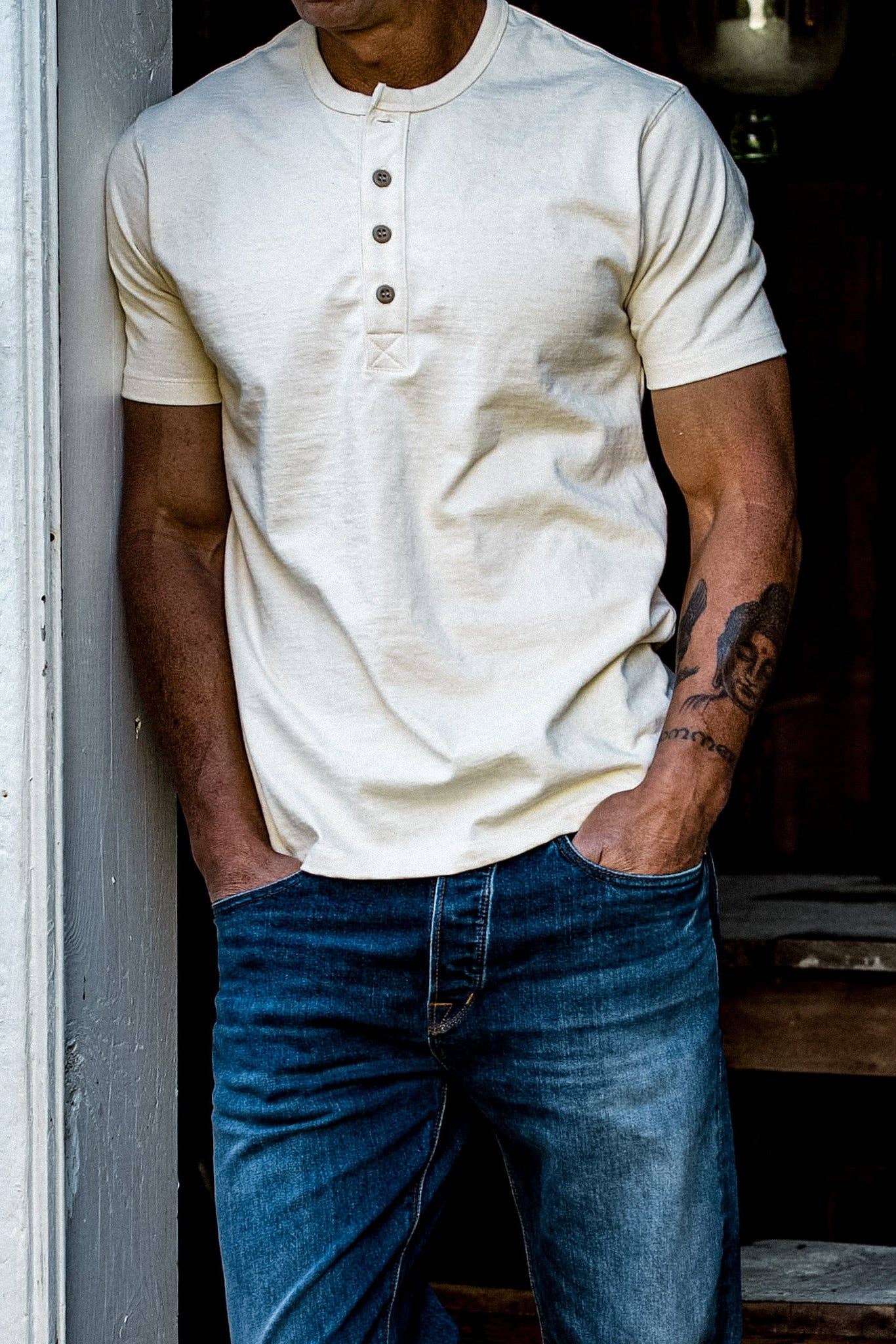 WiesMade Heavyweight Cotton Henley