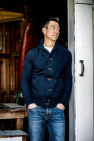 WiesMade Navy Bodega Cardigan