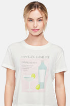Wildfox Gin Gimlet Charlie Crop Tee