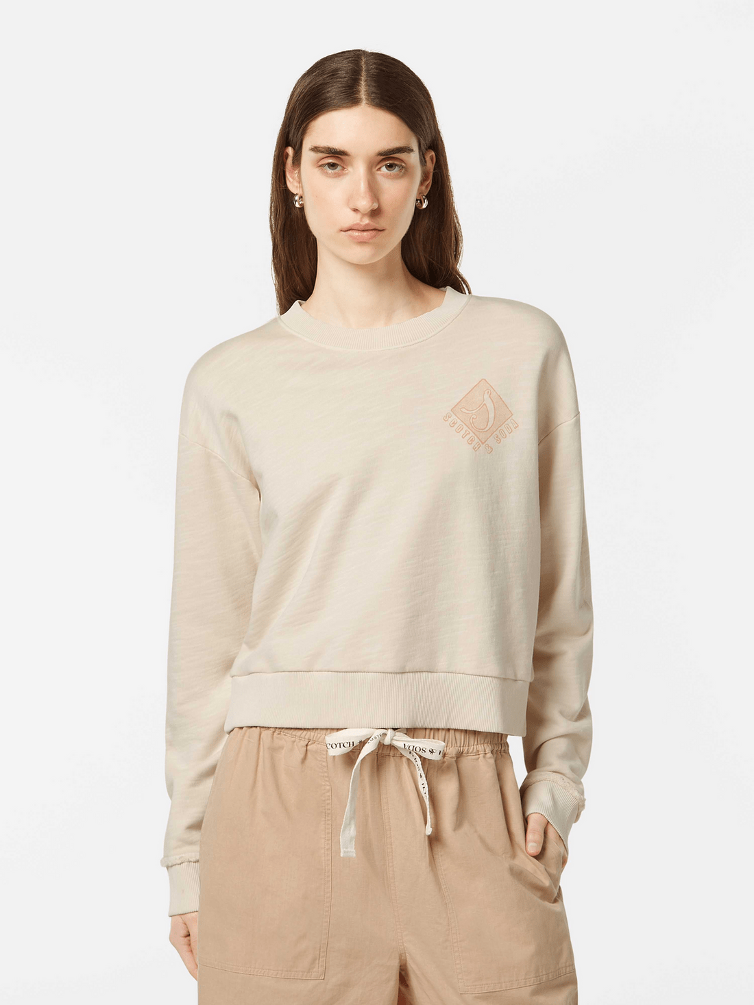 Women's Scotch & Soda Garment Dyed Sweatshirt - Endless Waves