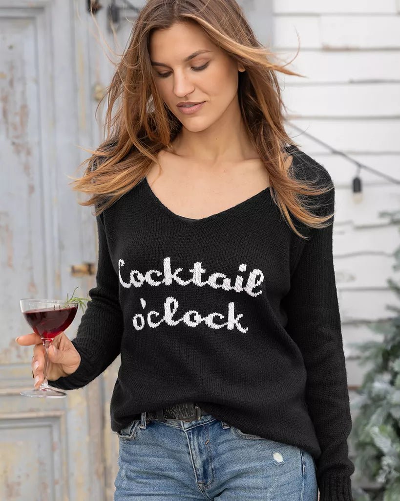 Wooden Ships Cocktail O'Clock Lightweight V-Neck