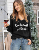 Wooden Ships Cocktail O'Clock Lightweight V-Neck