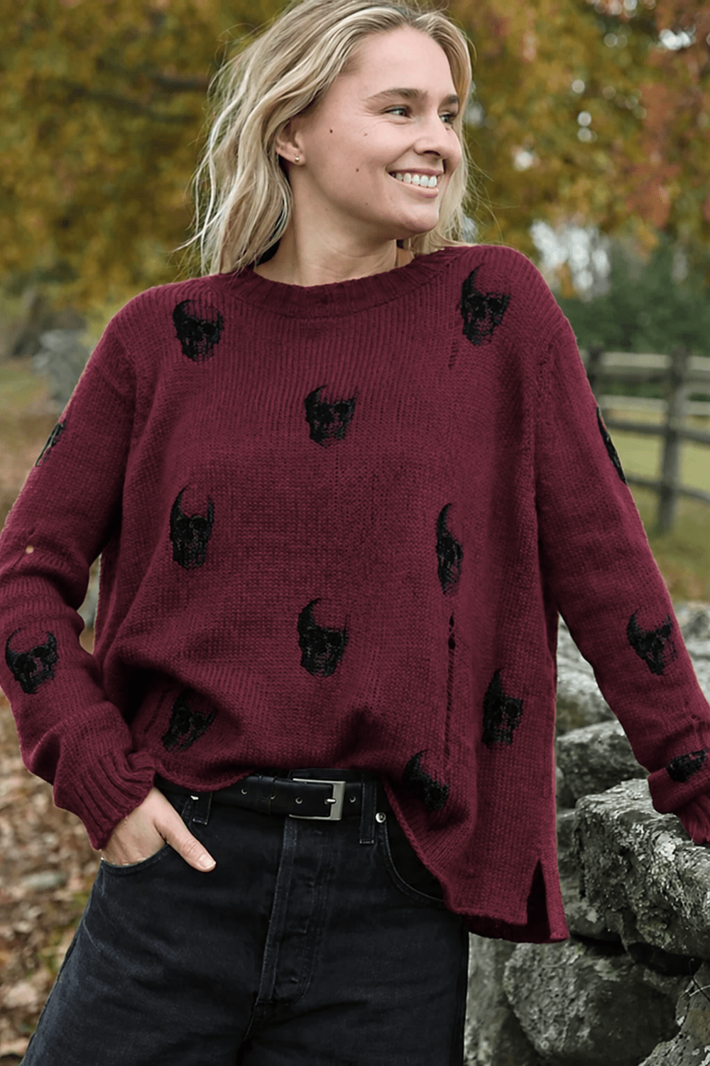Wooden Ships Distressed Skull Crew