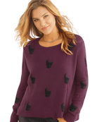 Wooden Ships Distressed Skull Crew in Ruby/ Black