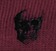 Wooden Ships Knits Ruby/ Black Skull Swatch