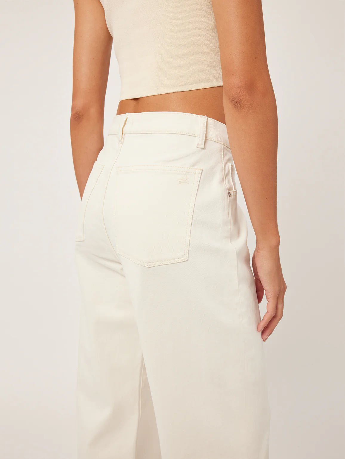 DL1961 DL1961 Zoie Wide Leg Relaxed Vintage in Ecru Endless Waves