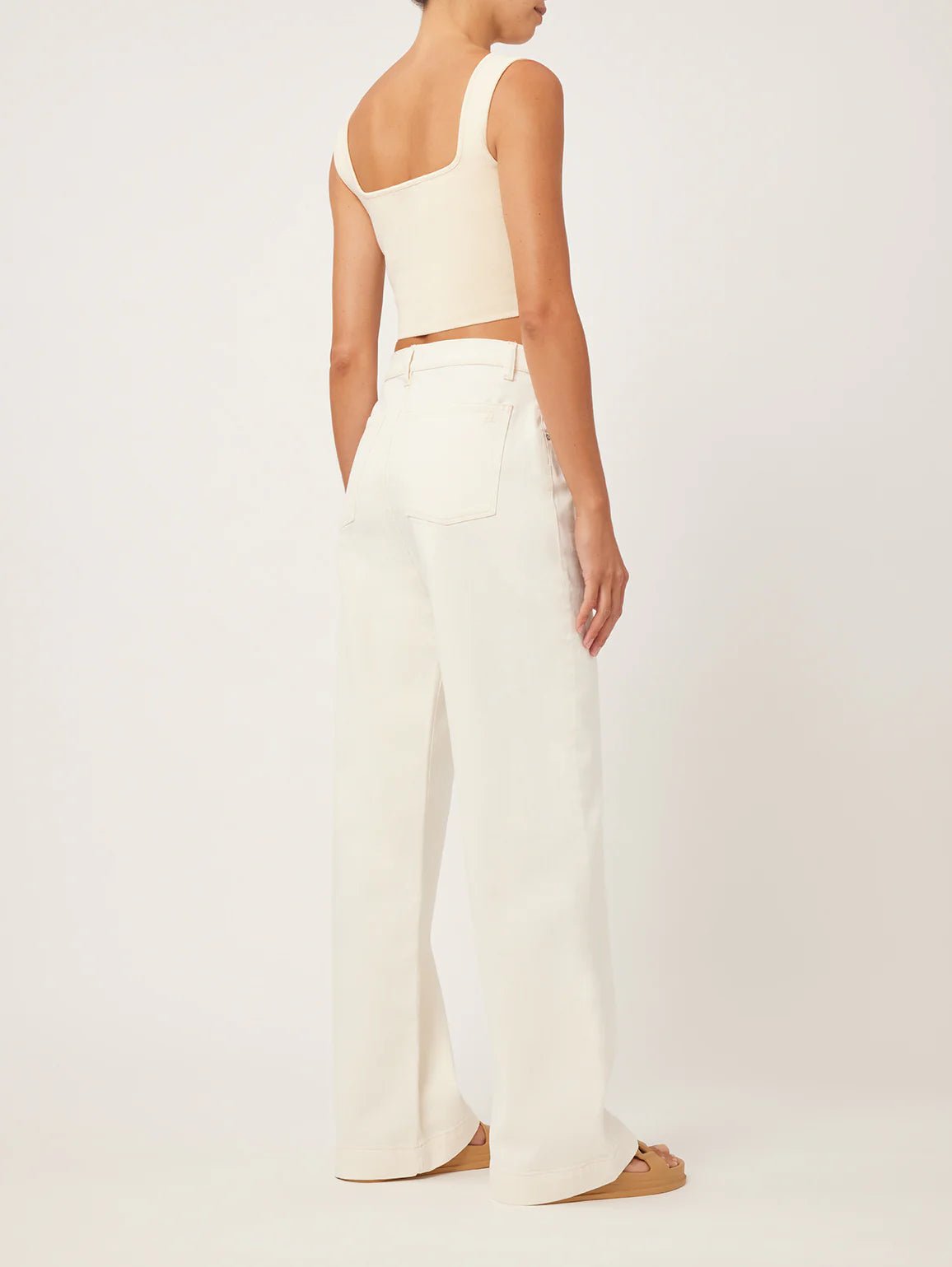 DL1961 DL1961 Zoie Wide Leg Relaxed Vintage in Ecru Endless Waves