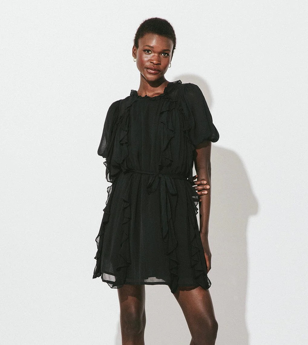 Cleobella Wallis Solid Chiffon Mini Dress